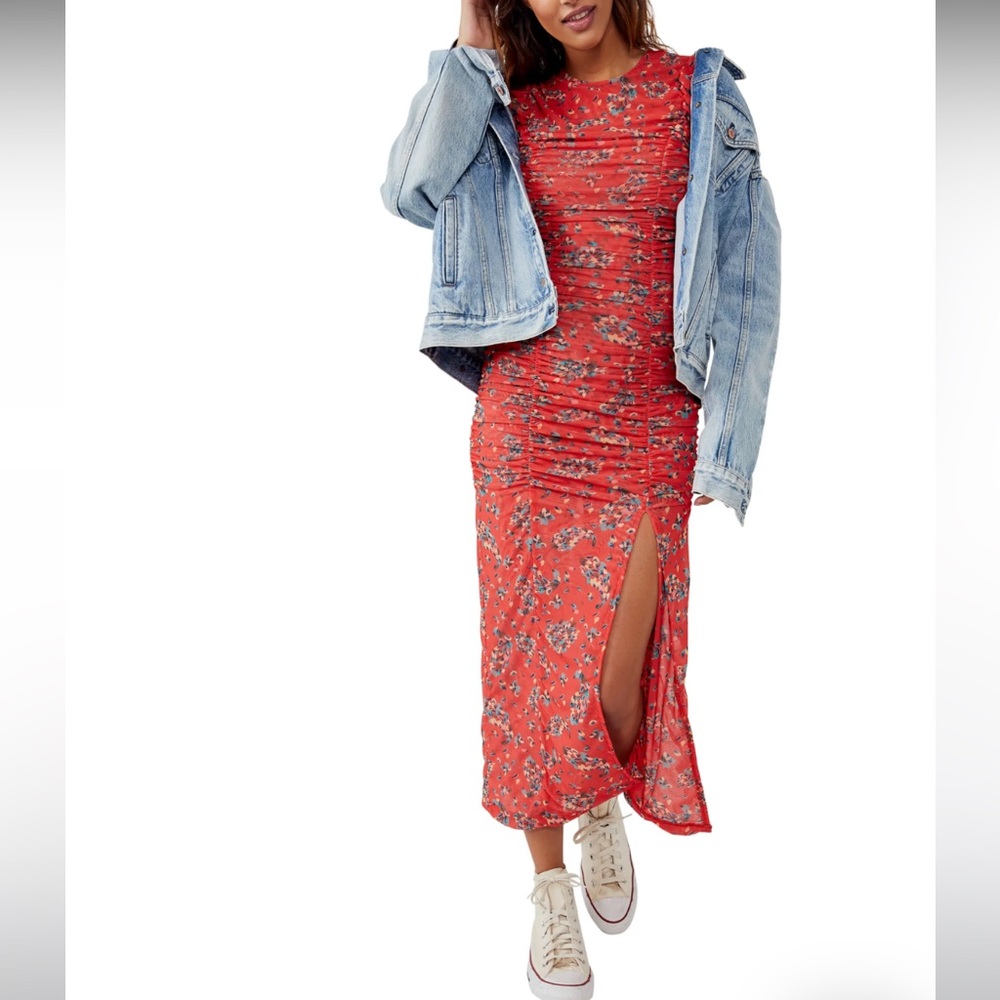 FREE PEOPLE Briella Ruched Dress